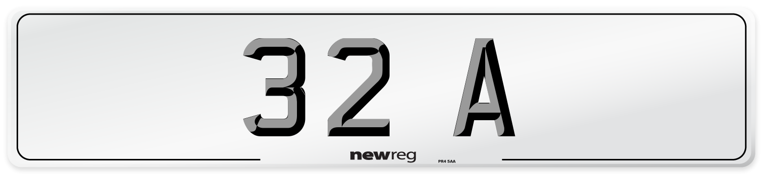 32 A Number Plate from New Reg